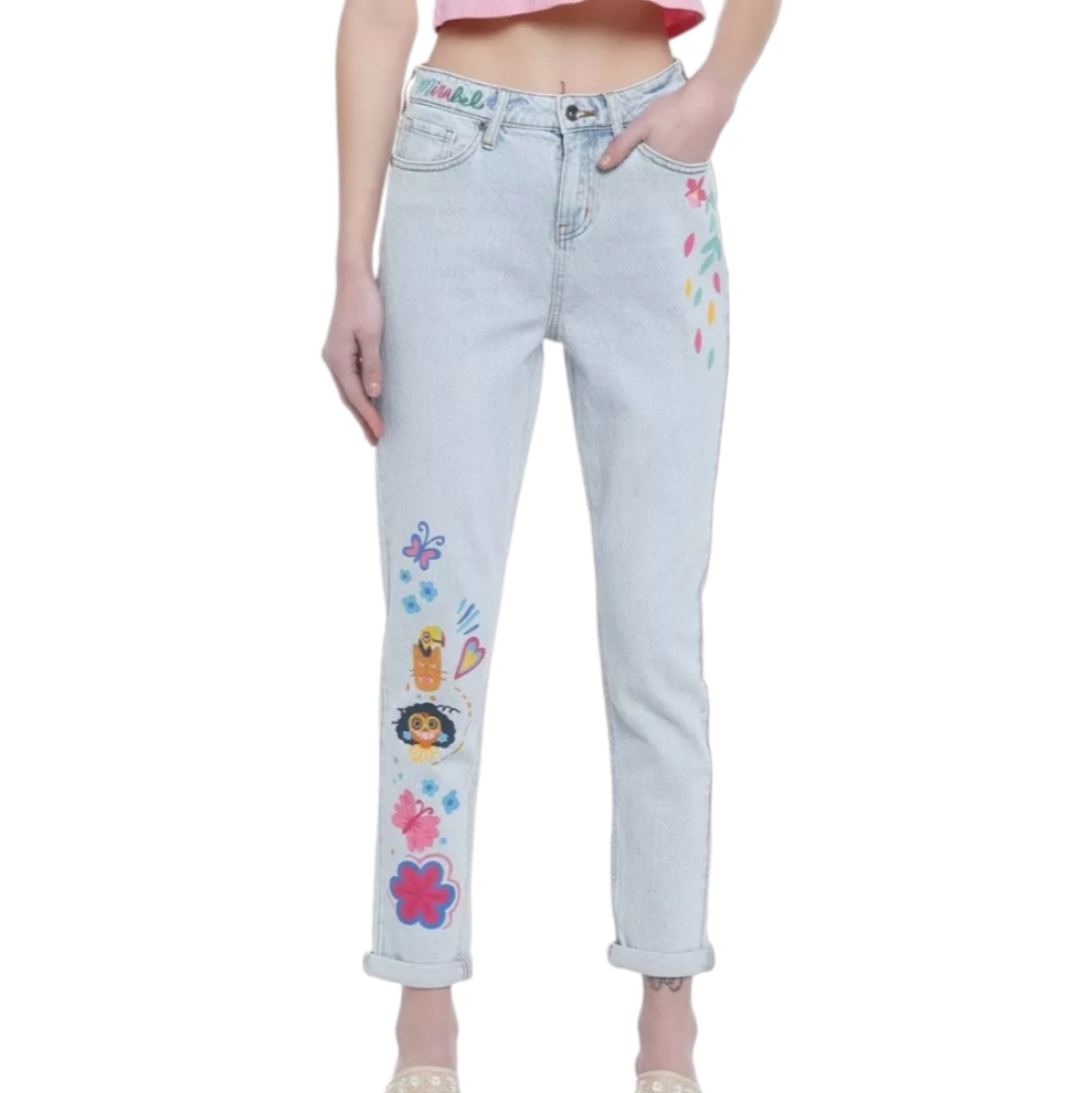 Hot Topic Disney Encanto Mirabel Mom Jeans